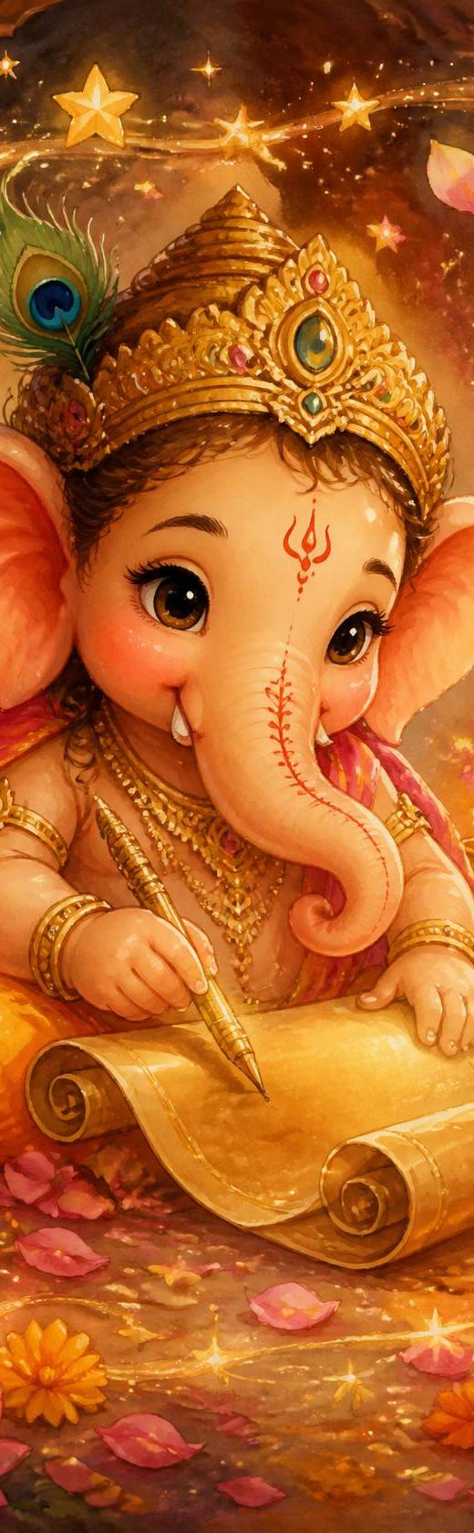 Illustration for Ganesha Mantras in StoryVeda
