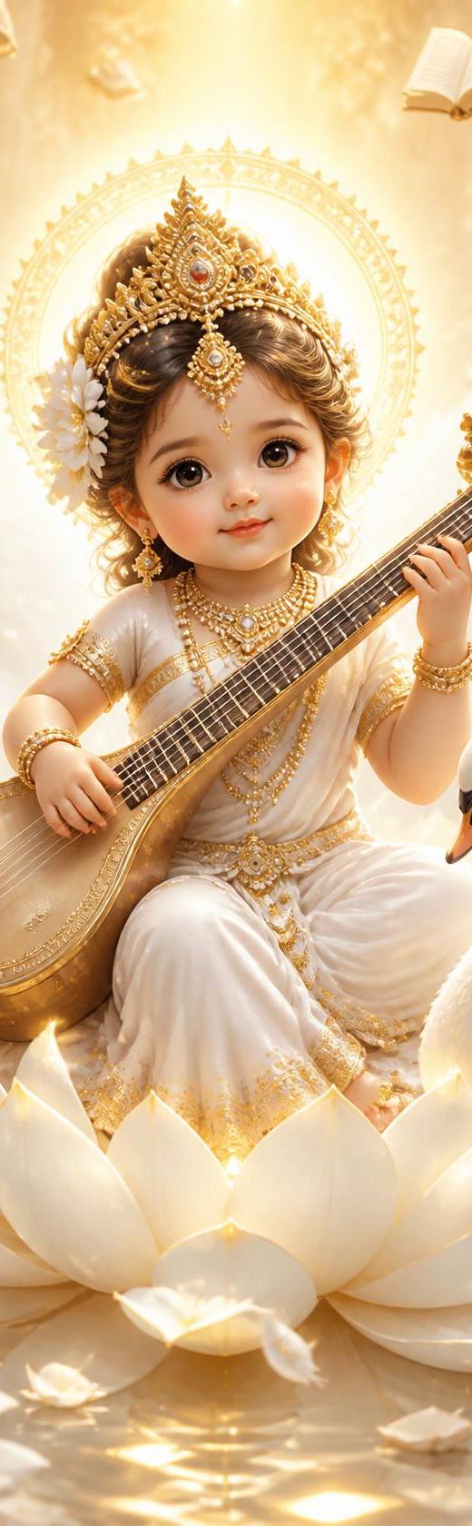 Illustration for Saraswati Vandana in StoryVeda