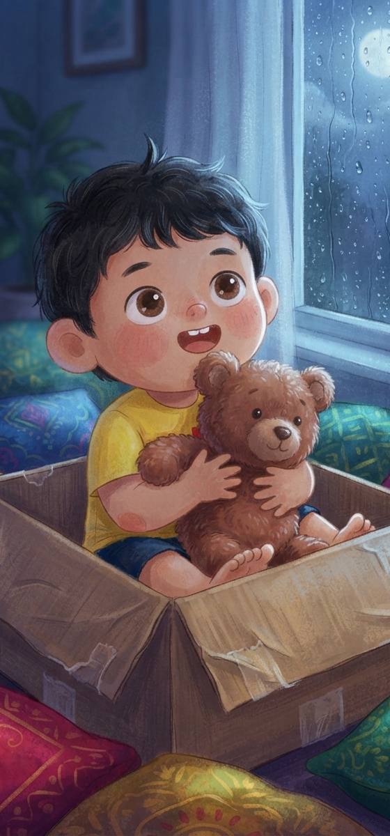 Cover illustration for Tim Tim and the Empty Box