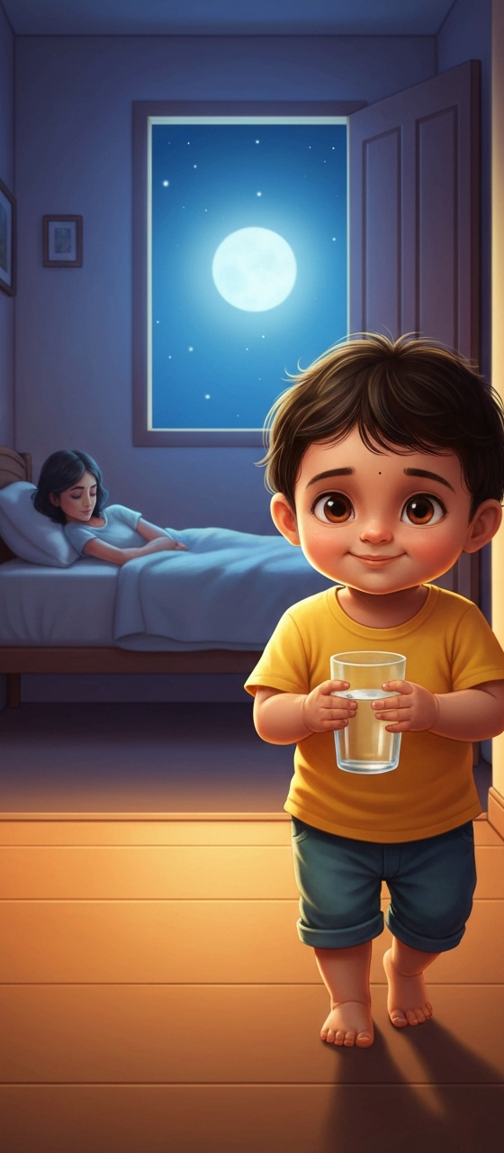 Cover illustration for Tim Tim Takes Care of Maa