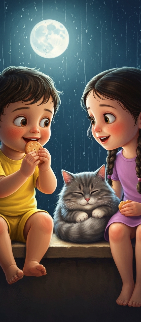 Cover illustration for Tim Tim and the Last Biscuit
